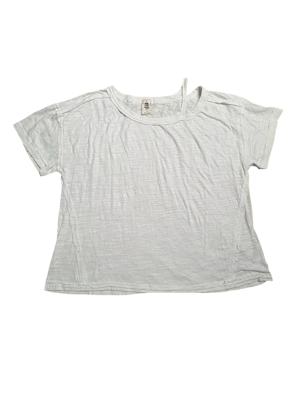 We The Free Short-Sleeve Slub Tee in White Size M